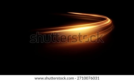 Abstract golden light streak for elegant background. Blurred motion line for luxury fashion glamour effect. Dynamic shine for corporate presentation. Motion streak for luxury vector background.