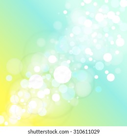 Abstract golden lights bokeh background