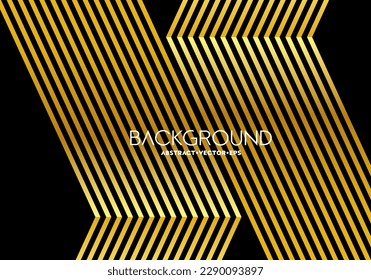 Abstrakter Golden Line Pfeil scharfe Kurve neon Muster moderne Kunst Hintergrund für Werbe-Banner Website Cover Notebook-Paket-Design Landing-Page-Karte Design Vektorpfe.