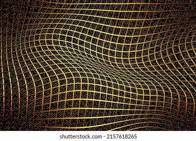 Abstract golden line art background luxury gold modern