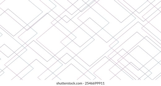 Abstract golden line background design with layers of textured white transparent material in triangle and squares shapes. 