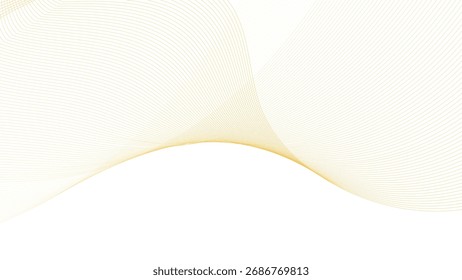 Abstract golden line wave background. business background lines wave abstract stripe design. Abstract grey, white smooth element. abstract gray wave curve lines banner design