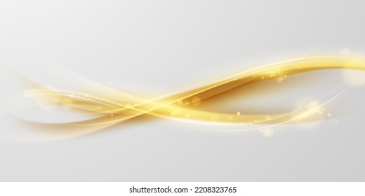 Abstract golden lines background luxury design vector illustration