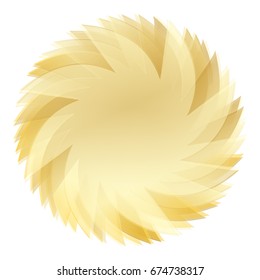 Abstract Golden Logo Design. Vector Illustration