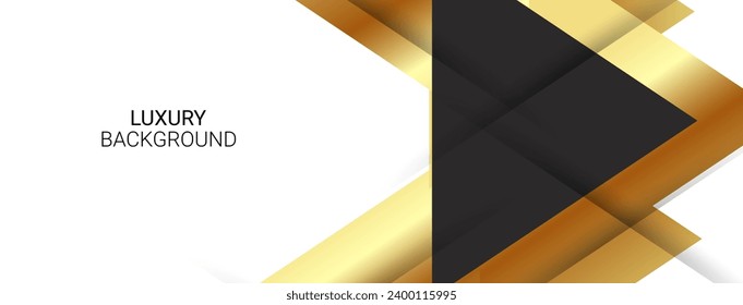 Resumen de la dinámica de lujo dorado sobre el vector de fondo blanco