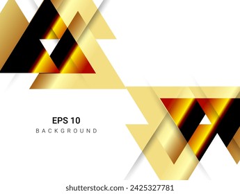 Abstract golden luxury dynamic on white background vector