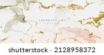 Abstract golden marble pattern background. Luxury wallpaper with gold shade, rose gold and white watercolor. Elegant marble surface design for banner, covers, wall art, home decor and invitation.