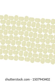 Abstract golden mosaic texture on white  background