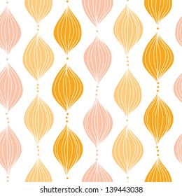 Abstract golden ogee seamless pattern background