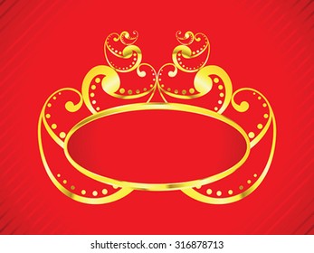 abstract golden ornament vector illustration
