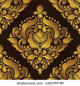 Abstract of​ golden pattern seamless design