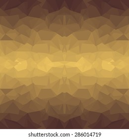 Abstract golden polygonal background