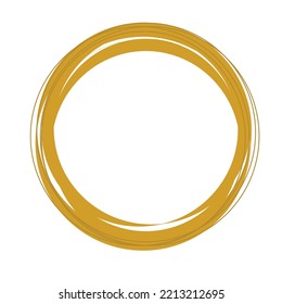 Abstract golden round ornaments element.vector illustration.