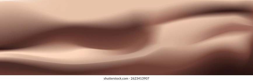 Abstract golden sand dunes landscape.Contrasting ridges and  flowing landscapes.