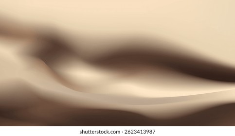 Abstract golden sand dunes landscape.Contrasting ridges and  flowing landscapes.