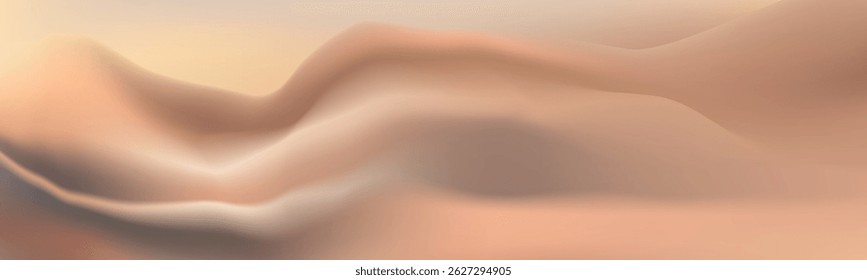 Abstrato de areia dourada dunas paisagem.Contrastantes cumes e paisagens fluindo.