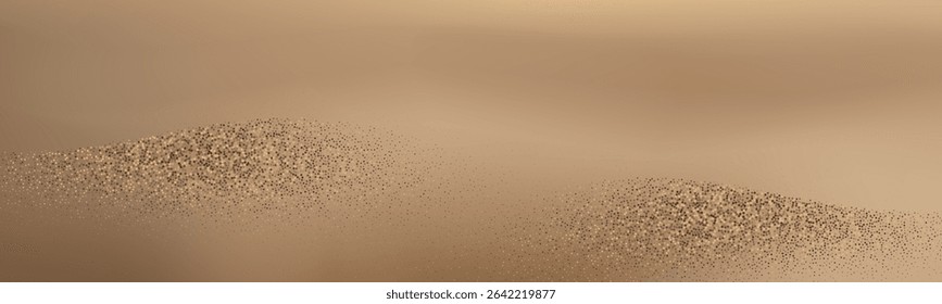 Abstract golden sand dunes landscape.Contrasting ridges and  flowing landscapes.
