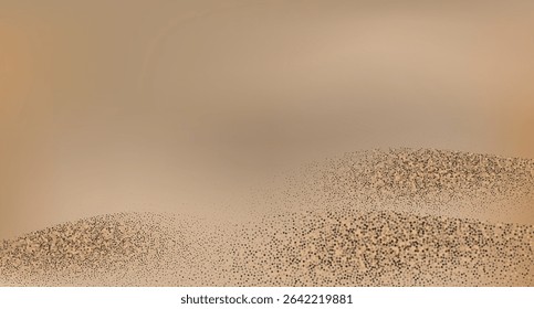 Abstract golden sand dunes landscape.Contrasting ridges and  flowing landscapes.