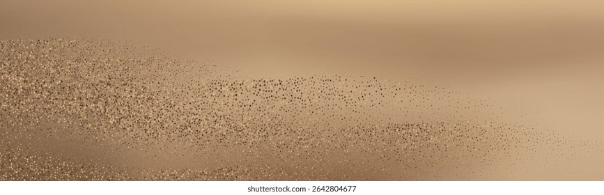 Abstract golden sand dunes landscape.Contrasting ridges and  flowing landscapes.