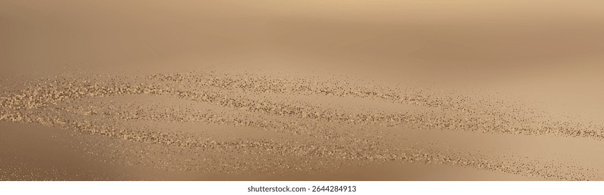 Abstract golden sand dunes landscape.Contrasting ridges and  flowing landscapes.
