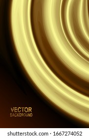 abstract golden, seamless pattern. Waves, curly lines, spiral, stripes, scale ornament. Universal base background. Shining luxurious glamor vector illustration.