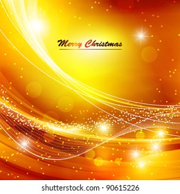 Abstract golden shiny background. Vector