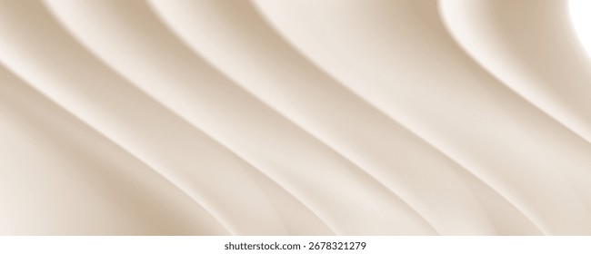 Fondo de Vector de seda dorado Abstractas de lujo de tela blanca o onda líquida Fondo de textura de tela abstracta o blanca. Onda suave del paño. Pliegues de satén, seda y algodón suave y elegante.