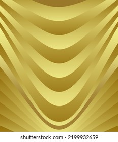 Resumen de fondo de onda suave dorada, vector