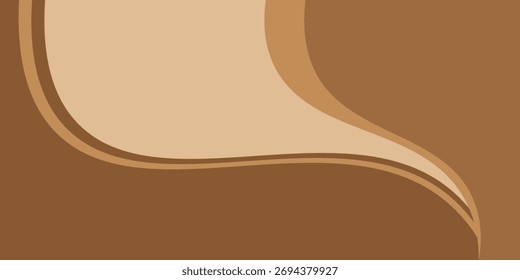 Fundo de onda suave dourado abstrato. ilustrações vetoriais