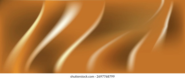 Fundo de onda suave dourado abstrato. ilustrações vetoriais