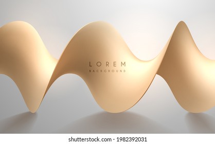 Abstrakter goldener Spiralhintergrund