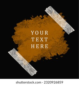 Abstrakter Goldener Splash mit Tape-Hintergrund-Design