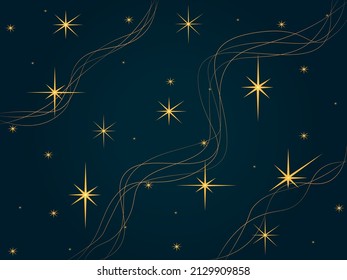 Resumen ilustración vectorial de fondo de estrella dorada