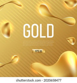 Abstract Golden Style element Vector illustration