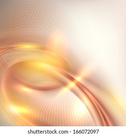Abstract golden swirl background