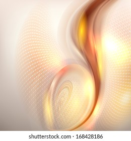 Abstract golden swirl background