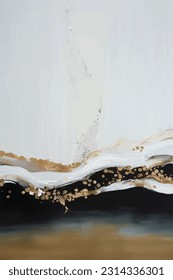 Resumen del patrón de arte vectorial texturado dorado