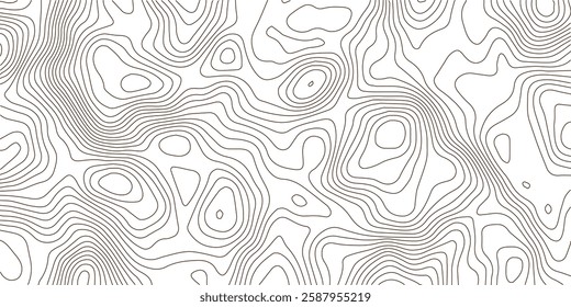 Abstract golden topographic contours lines of mountains. background. Topography map art curve drawing. vector illustration. wave Line topography map contour background .