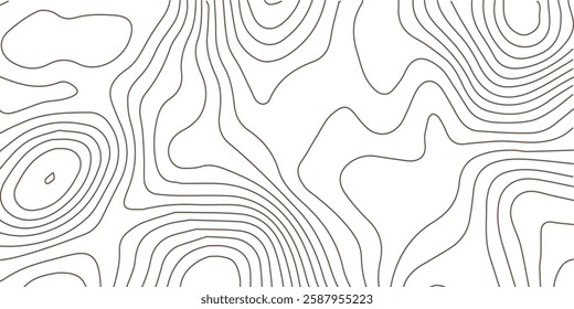 Abstract golden topographic contours lines of mountains. background. Topography map art curve drawing. vector illustration. wave Line topography map contour background .