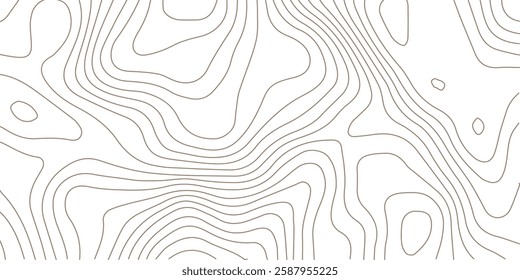 Abstract golden topographic contours lines of mountains. background. Topography map art curve drawing. vector illustration. wave Line topography map contour background .