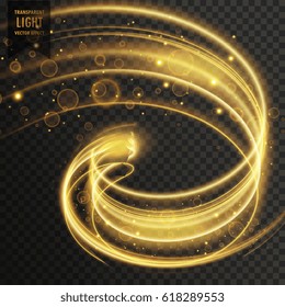 abstract golden transparent light effect background