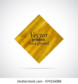 Abstract golden vector rhombus background