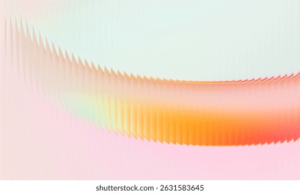 Abstract golden wave pattern creates dynamic visual flow in a dark background during late evening