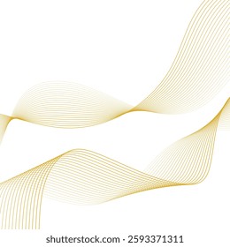 Abstract golden wavy background. EPS10
