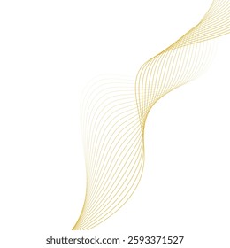 Abstract golden wavy background. EPS10