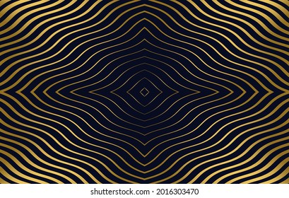 abstract golden wavy pattern background
