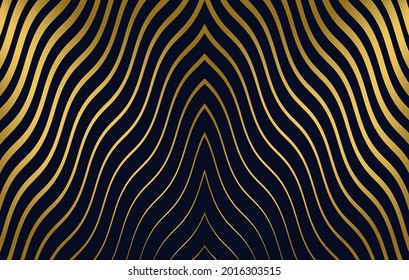 abstract golden wavy pattern background