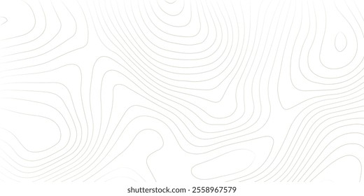 Abstract golden and white topographic contours lines of mountains. Topography map art curve drawing. vector illustration.