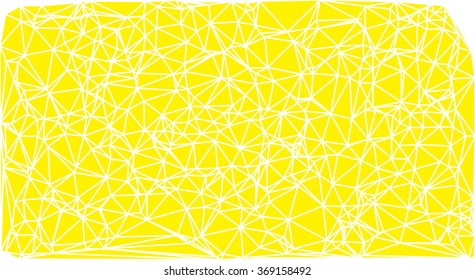 Abstract golden yellow background consisting of triangles. Vector art.