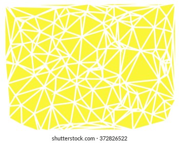 Abstract golden yellow background consisting of triangles. Vector art.